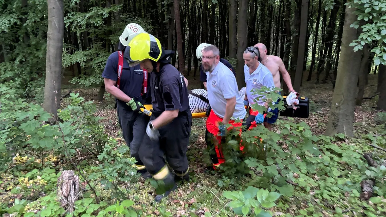 Túrázó esett bajba Zalaegerszegen, videón a mentőakció