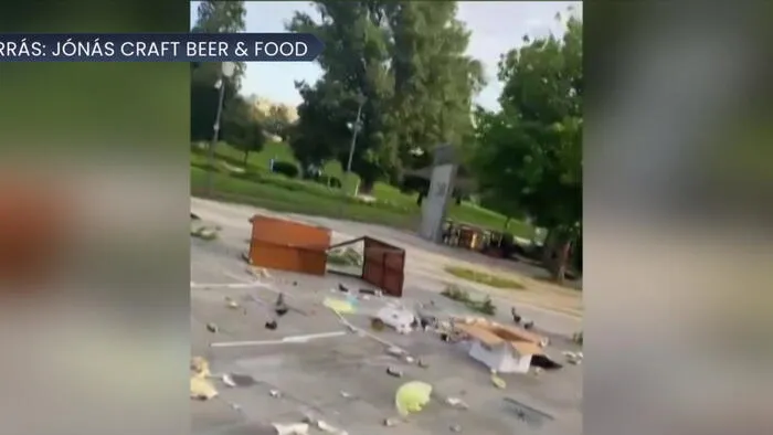 Rombolt-tombolt egy őrjöngő a Bikás parkban