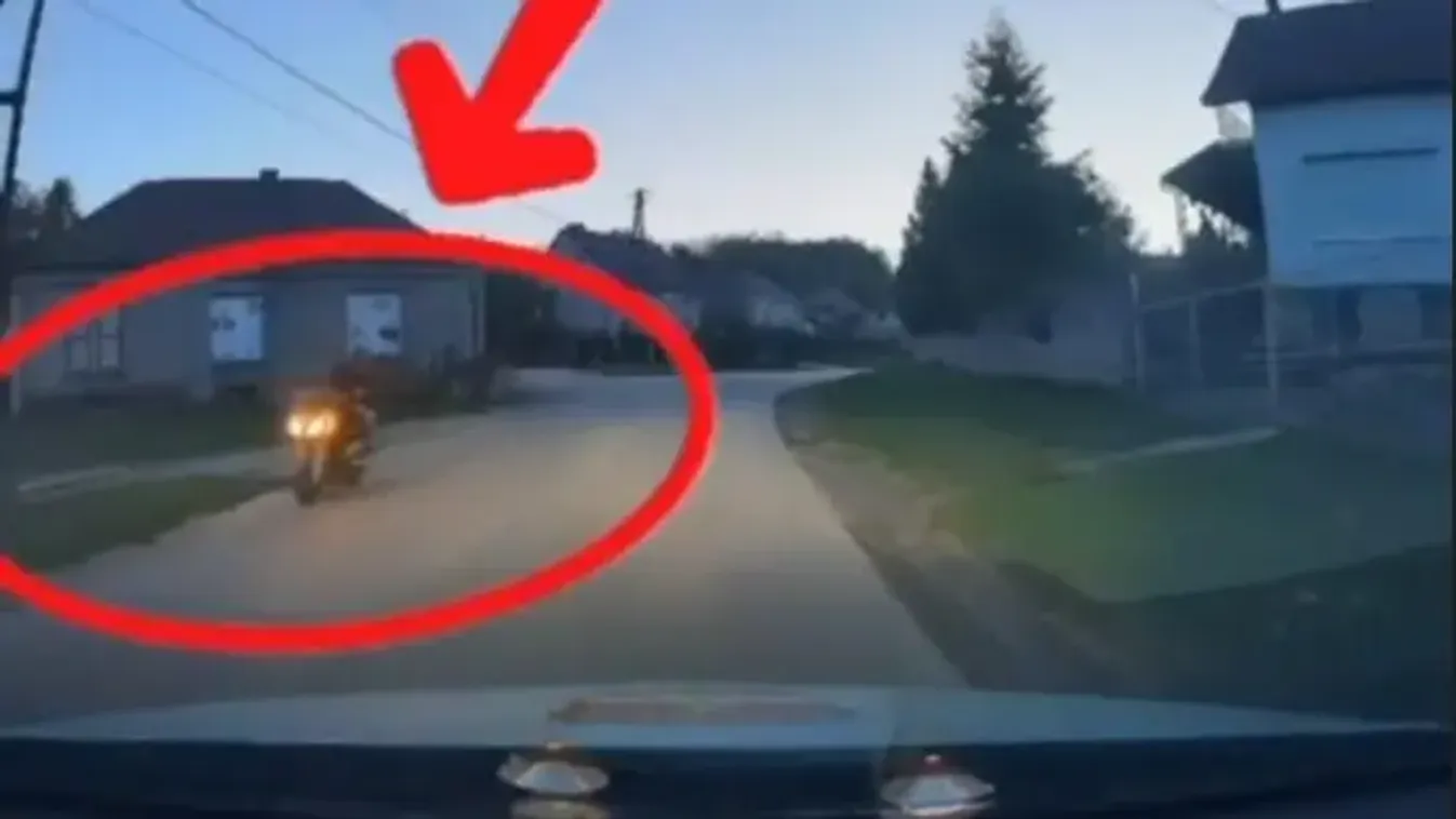 Részeg motoros landolt az árokban Zircnél, a rendőrök páholyból nézték